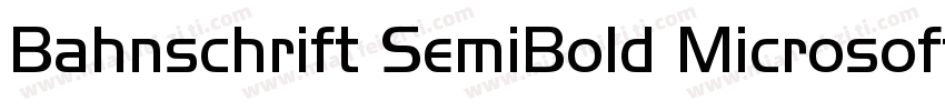 Bahnschrift SemiBold MicrosoftYaHei字体转换